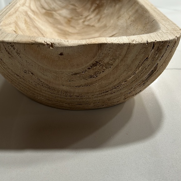 Paulownia Single Handle Bowl natural wood | Entryway Bowl for Keys - Picture 3 of 7